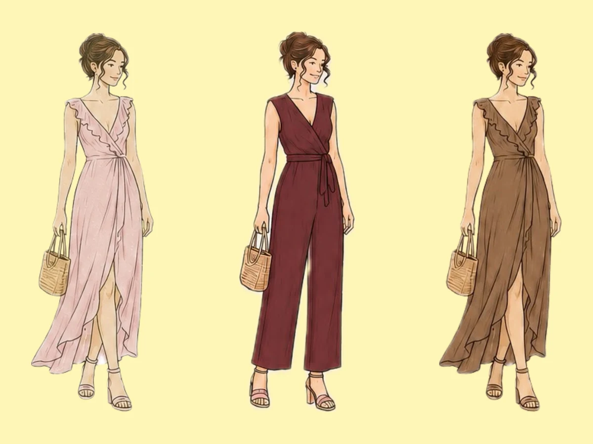 Ilustración de inspiración de vestimenta para ellas