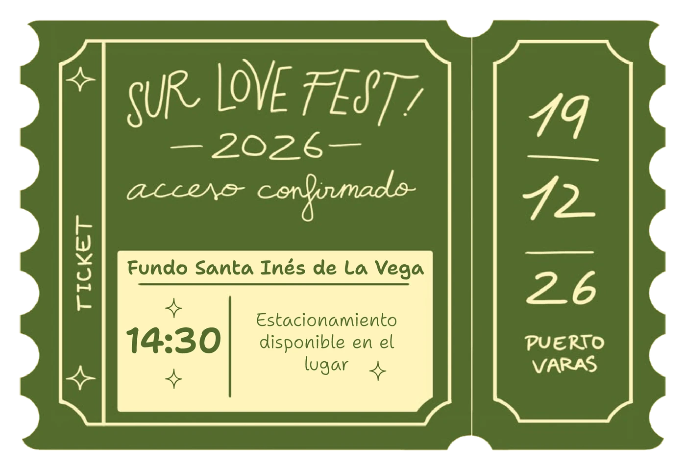 Entrada ilustrada al Sur Love Fest 2026